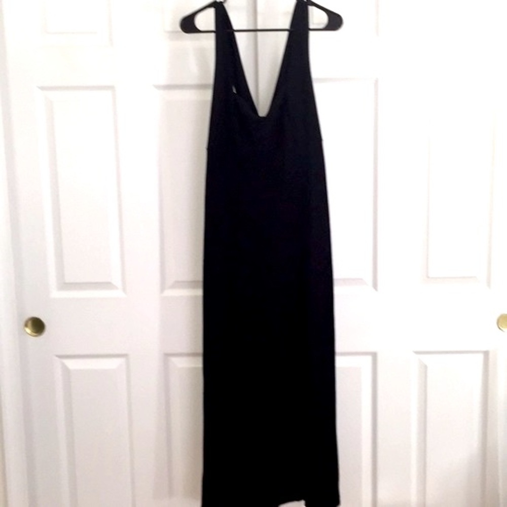 Coldwater Creek black maxi dress L